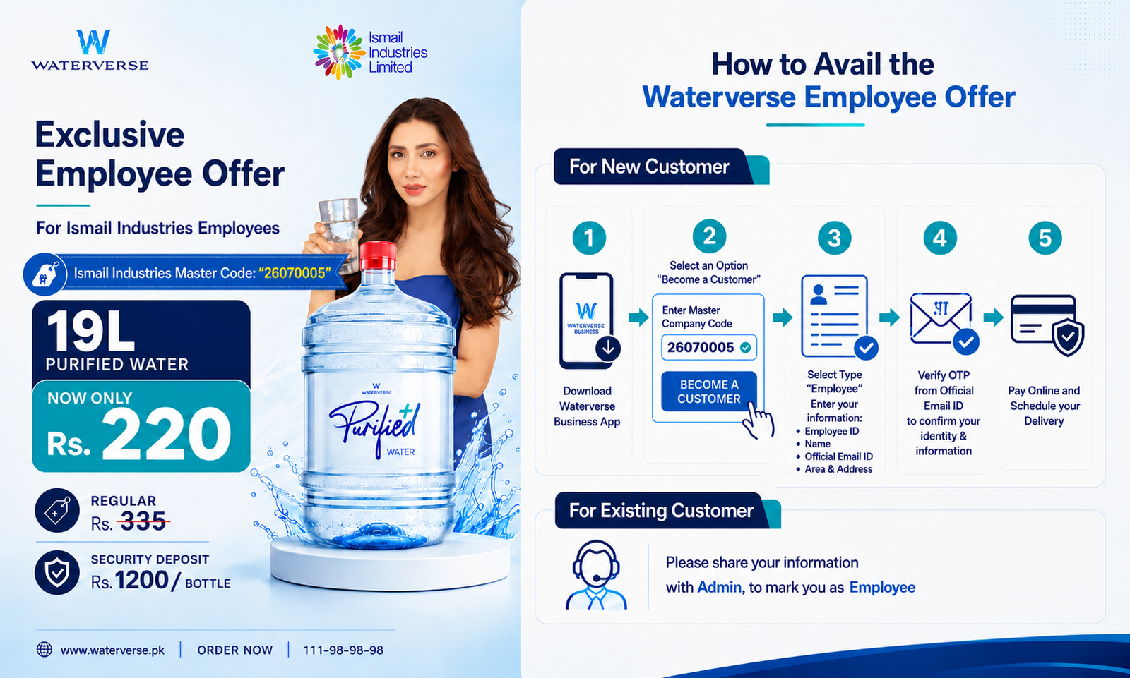 Waterverse Business App — Exclusive Employee Offer for Ismail Industries Limited